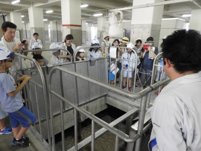 浄化センター施設見学 | 大気・水・土壌