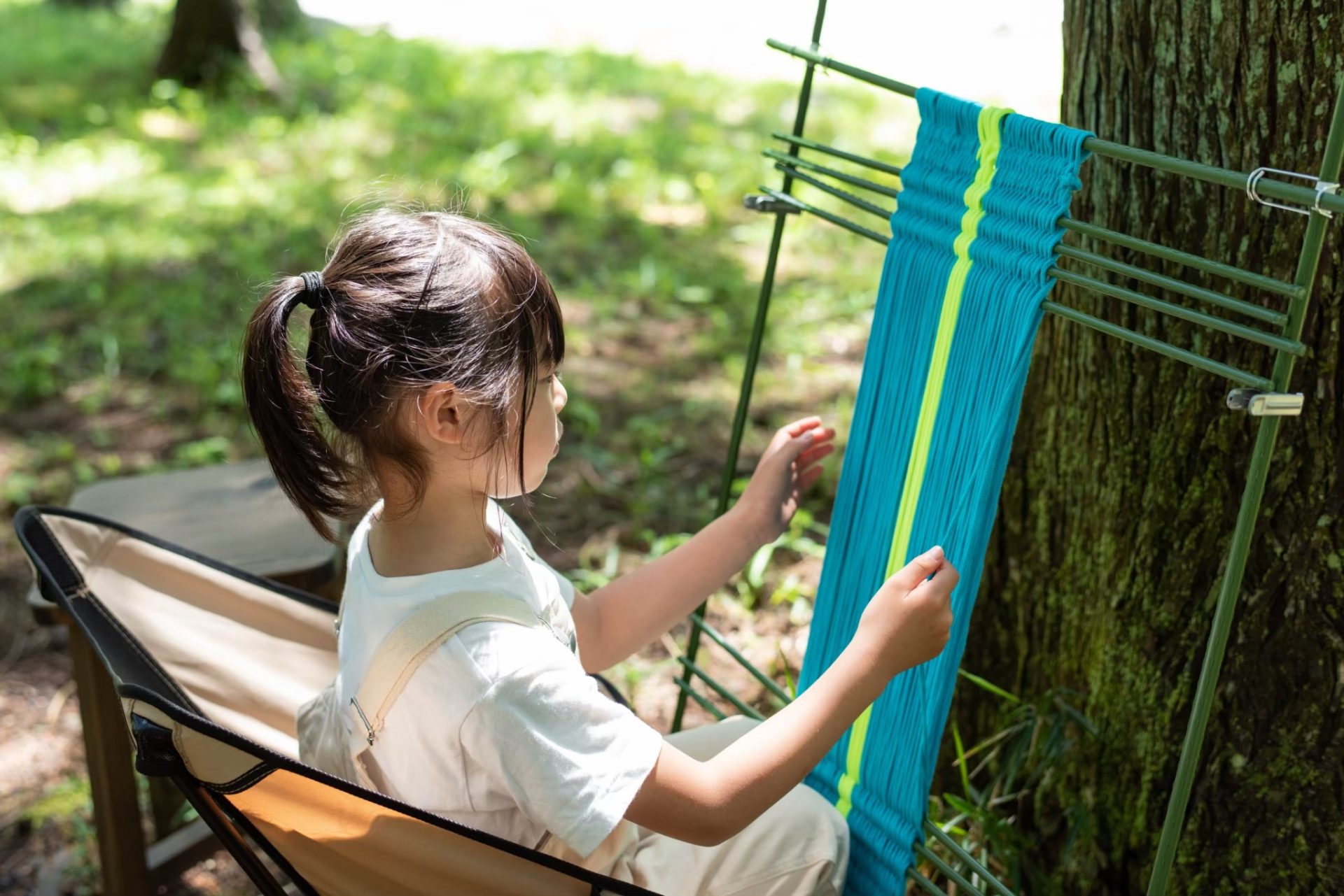 【美濃白川ふるさと体験村】ハンモックチェアづくりワークショップ | 自然環境