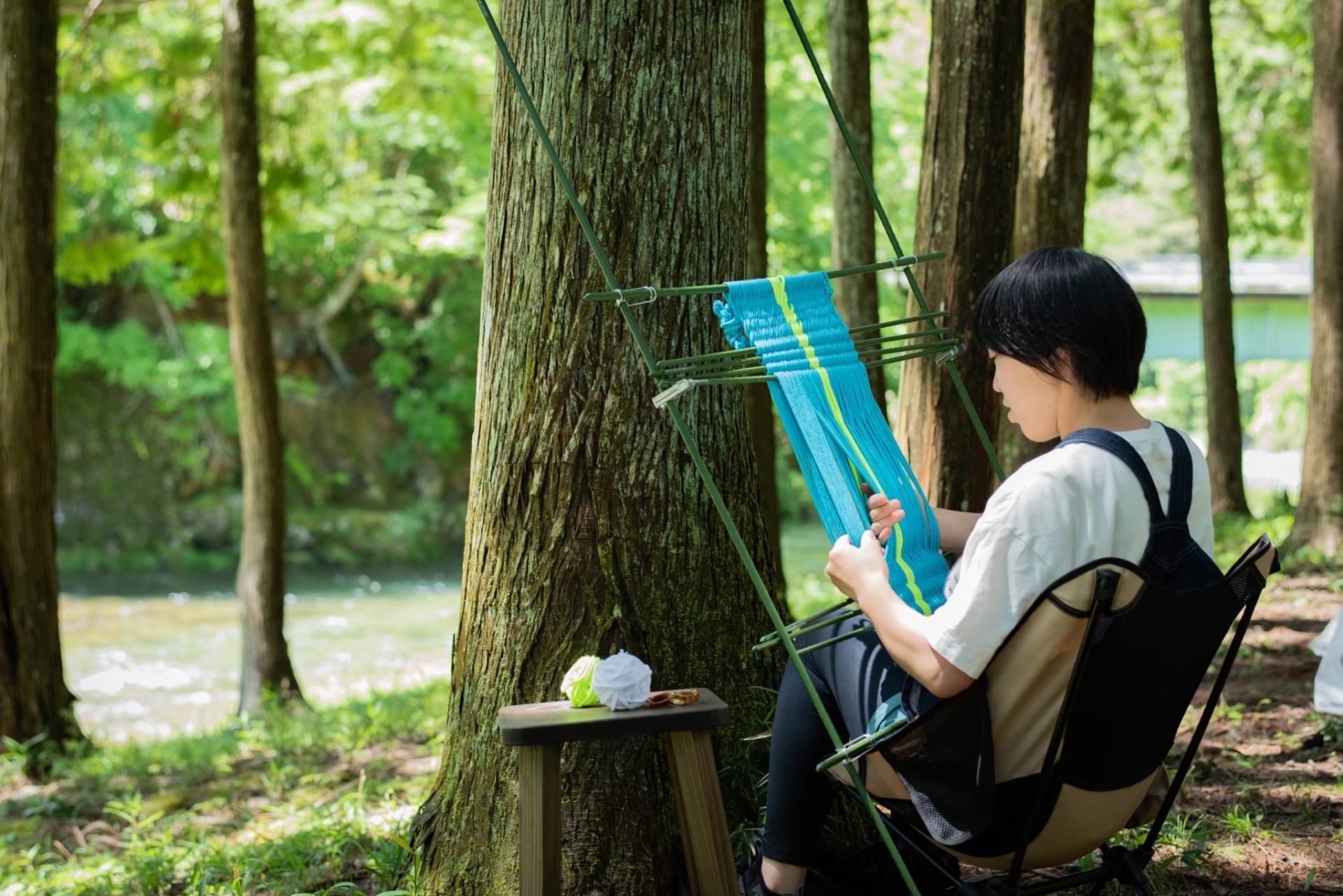 【美濃白川ふるさと体験村】ハンモックチェアづくりワークショップ | 自然環境